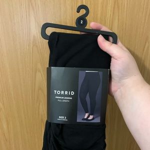 TWO PACKS! Torrid First At Fit Black Leggings, Size 2